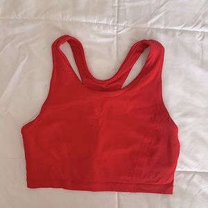 Lululemon Scalloped Crop Tank with Bra